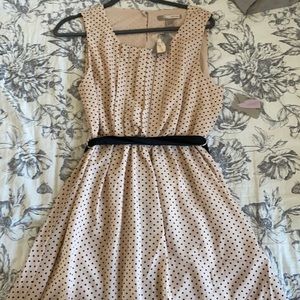 Pink and Black Poke-a-Dot Dress